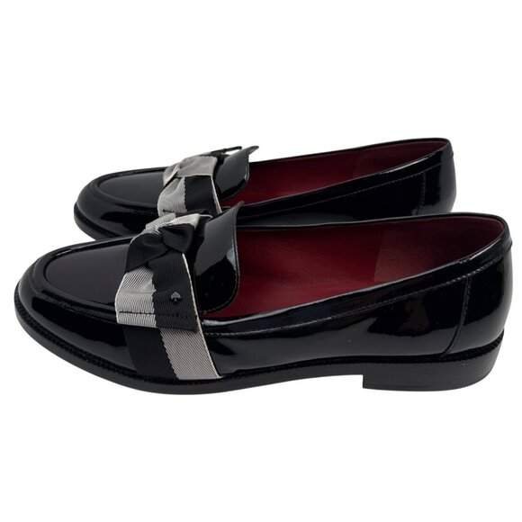 Kate Spade Womens Leandra (K9539) Loafer Bow Black Size 9.5 - Picture 9 of 15